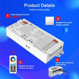 protium 5in1 Zigbee LED Controller for Single Color, CCT, RGB, RGBW and RGB+CCT Strips image 4
