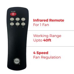 Dott Systems NEW and IMPROVED DIAZE FAN Remote Control Switch System for One Fan with HUMFREE Fan Regulation for Home And Office | One-way Wireless Smart switch, IR Remote, with Memory Function. image 4