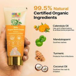 Herby Angel Baby Diaper Rash Cream - Natural Ingredients for Soothing & Protecting Baby's Skin | Kids Skin Care & Anti-Chafing Cream - 50 gm image 2