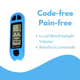 b-arm Glucospark Bare Sugar Test Machine For Diabetes Care | Blood Glucose Monitoring Device For Every Day Use With Packaging And Shipping Cost Included (No strips, No Lancets And No Lancing Device) (B-Arm) image 3