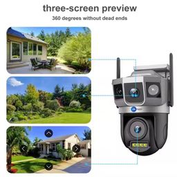 Maizic Smarthome Shark Dual Lens/Triple Screen View 5+5 MP UHD WiFi Outdoor CCTV Camera for Home with Color Night Vision, Motion Tracking, Two Way Talk and Multi Users View, 2 Years Warranty image 2