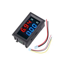 Robocraze DC 0-100V 10A Digital Voltmeter Ammeter | 0.56 inch Voltmeter with Dual Led Red Blue Monitor Panel (Pack of 1) image 2