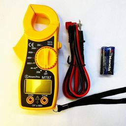 GILHOT Portable LCD Digital Clamp Ampere AC DC Voltage Multi Meter Current OHM Tester (NL-VAC3-57YS), Corded Electric, 1 Piece image 2