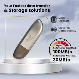 EVM EnStore+ 256GB Metal USB 3.2 Pendrive - High Speed up to 100MB/s Read & 30MB/s Write Speeds - Durable Metal Casing - Ideal for Fast Data Transfer & Storage Solution - (EVMPD3.2/256GB) image 3