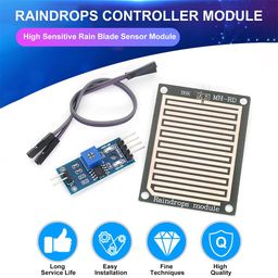 Hexonix Raindrop Detection Sensor Module – Weather Humidity Rain Sensor with Analog & Digital Output for DIY Electronics Projects (Pack of 1) image 2