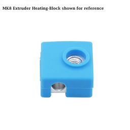 3DINNOVATIONS MK8 Silicone Sock Cover Case for Creality Block Heater CR-10, 10s, S4, S5 Anet A8 MK7 / MK8 / MK9 Hotend Printer For 3D printer image 2