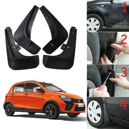 autoaddict Auto Addict Car Mud Flaps O.E Type Mud Guard Set of 4 pcs for Datsun Redi Go image 3