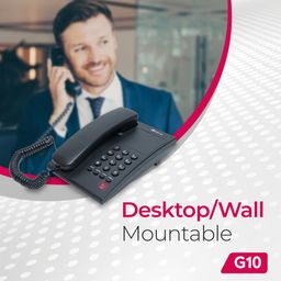 Beetel G10 Newly Launched, Coded Landline, Ringer LED Indication, Desk and Wall Mountable, 3 Step Ringer Volume Control, Tone/Puls/Flash/Pause/Redial, TEC Certified (G10 Black) image 3