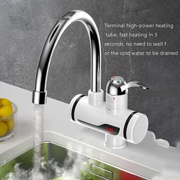 Techking 𝗪𝗜𝗡𝗧𝗘𝗥 𝗦𝗔𝗟𝗘 𝟮𝟬 𝗬𝗘𝗔𝗥𝗦 𝗪𝗔𝗥𝗥𝗔𝗡𝗧𝗬 Hot Water Tap Heater with 360° Sprayer, LED Display, and Adjustable Temperature – Perfect for Kitchens, Offices, Labs, and More image 2