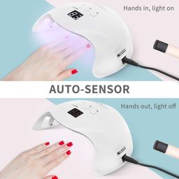 Vishine Nail Gel UV LED Lamp Kit, 54W UV LED Nail Dryer Quick-drying Light 6 Gel Color Base Top Coat, Matte Top Coat, Full Manicure Tools DIY Starter Kit image 2
