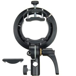 Hanumex S2 Speedlite S-Type Bracket Bowens Mount for Godox V1, AD200Pro, AD400Pro, V860II, TT685 – Compact Design, Precise Tilt Control, Large Adjustment Handle, Umbrella Mount image 1