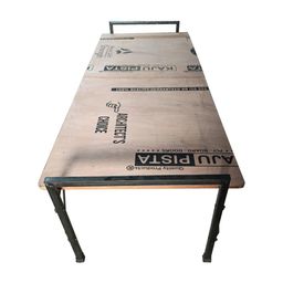 AARAM CHARPAI UDYOG Iron Folding Single Bed- Engineered Wood (IRON_Brown) image 1