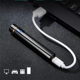 Drumstone (𝗦𝗽𝗲𝗰𝗶𝗮𝗹 𝟱 𝗬𝗲𝗮𝗿𝘀 𝗪𝗮𝗿𝗿𝗮𝗻𝘁𝘆) USB Rechargeable Electric Cigarette Lighter with On/Off Touch Sensor, Butane-Free, Flameless Design for Convenient and Safe Cigarette image 3
