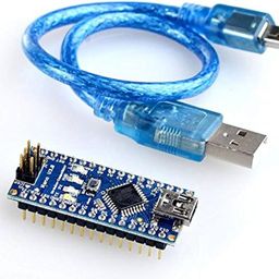 QUICKSMART Nano V3 Board compatible, Nano v3 Board with Soldered Pins & USB Cable For Beginners or robotics starter kits compatible Arduino Nano V3 - Pack of 1 image 1