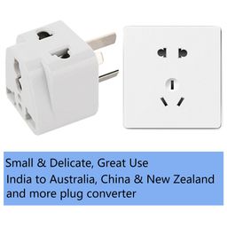 hodaqe 3 Pin Multi Plug Socket, India to Australia, China & New Zealand and More Plug Converter, 2 in 1 Type I Plug Adapter for Laptop, Camera, Chargers, Etc (Pack of 1) image 3