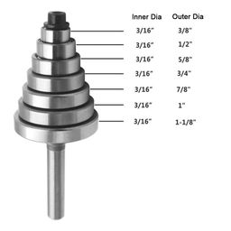Wolfride Rabbet Router Bit Bearings Replacement Bearings for Router Bits | Inner Dia. 3/16” & Outer Dia. 3/8", 1/2", 5/8", 3/4", 7/8", 1", 1-1/8" image 2