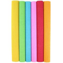 generic RJV Global- 12 Colors Wrinkled Crepe Paper Roll Set – Ideal for DIY Flower Making and Gift Wrapping, High-Quality, Flexible, and Durable Paper for Crafting with a Vibrant Range of Colors for Creative Projects. RJV Global image 2