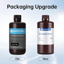 ANYCUBIC 3D Printer Resin, 405nm High Precision Fast Curing UV Photopolymer Resin for LCD 3D Printing, Grey 1kg image 2