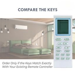 Woniry AC Remote No. 18A, Compatible for Voltas/Onida/Godrej/Electrolux/GREE AC Remote Control (Match with Your Old Remote Only Exactly Same Remote Will Only Work) image 3