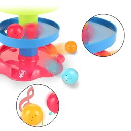 BLISSBORN Roll Ball Swirling Tower - Activity Toys for 2+ Year Old | 5 Layers & 3 Spinning Acrylic Activity Balls, Stack, Drop and Go Ball Ramp,| Learning-Development Toy for Kids - Multicolour image 3