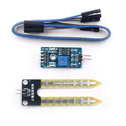 OnlineSRS Soil Hygrometer Moisture Water Sensor for Arduino DIY KIT - Blue Metal Dual-Probe Sensor image 1