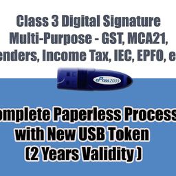 E-Mudhra DSC Online Digital Signature with E-Pass-2003 for 2 Years (Class_3 Combo) image 3