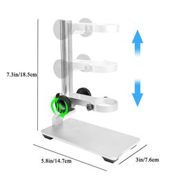 Aluminum Alloy Microscope Stand Holder for USB Digital Microscope, Cainda Stable Metal Stand Bracket with Portable Carrying Case, Support Adjusted Up and Down Easy to Focus image 2