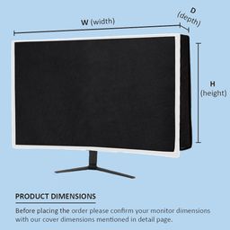 gutsav sales Computer Desktop 3 in 1 DustProof Cover Combo 24 Inch Computer Desktop CPU Keyboard Cover Set of 3 in Size of 21x1.5x15 Inch image 2