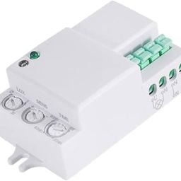quick sense Quick Sense(QS-M5B) Plastic 360 Degree Sq Type Microwave Motion Sensor with Light Sensor (White)(Pack of 1) image 1