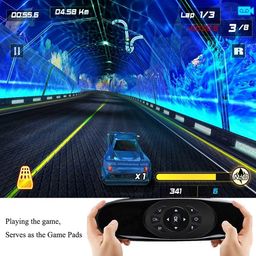VOOCME Genuine Mini Air Mouse C120 2.4G Wireless Remote Combo Built-in 6 Axis for PC/Android Tv Box/X360/PS3 Motion Sensing Gamer (VC-C120 Air Mouse -0020) image 5