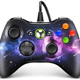AceGamer AchiIles Wired PC Controller for Xbox 360, Game Controller for Steam PC Xbox 360 with Dual-Vibration Compatible with Xbox 360 Slim and PC Windows 7,8,10,11 image 1