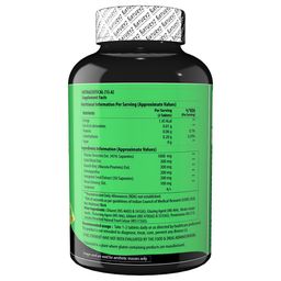 Naturyz Testo-6 Plant based Supplement For Men 2100mg per serving with Maximum Strength 1000mg Tribulus Terrestris, Safed Musli,Kaunj,Ashwagandha, Fenugreek & Panax Ginseng for Muscle gain-90 Tablets image 2