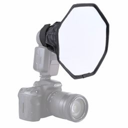 hanumex Hanumex® Octagun Photography Mini Softbox Flash Softbox Diffuser Camera Photo Foldable Soft Box Flash for Canon Nikon Sony Speed Light (Octacore Flash Soft Box) image 1