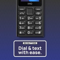 HMD 110 Keypad Phone with Built-in Scan & Pay UPI App, Rear Camera, Long-Lasting Battery, Wireless FM Radio | Black image 4