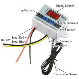 ROBOWAY W3001 Digital Display Temperature Controller 220V 10A | LED Thermostat Control Switch Probe, Temperature Controller for Egg Incubator, Thermocouple Sensor (RW-149) - Electronic Components image 2