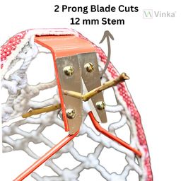 Vinka Lightweight Mango Harvester Picker | Mango Plucker | Metal Frame Cotton Net | No Plastic or Nylon Contamination | Capacity 4-5 Kg | 2 Sharp Replaceable Blades | Pole Seperate image 4