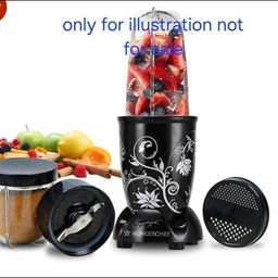 wonder star Wonderstar Nutri Blender Jar, 500ml Capacity, Black Base with Clear Container||compatible for wonderchef nutri blend mixers ||match and buy image 4