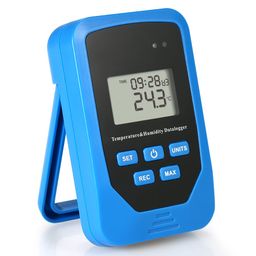 UniMarket® Mini USB Humidity Temperature Data Logger RH Temp Datalogger Recorder Humiture Recording Meter with Heat Index and Dew Point Test 80,000 Record Capacity image 1