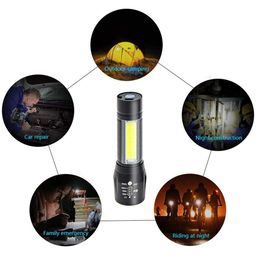 KISUASHI Rechargeable Small Pocket Size Aluminum LED Flashlight Mini Portable Torch,with 3 Adjustable Modes Flashlight with Hanging Rope,Waterproof Torch with Pen Clip for Camping,Emergency Light. image 5