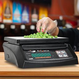 IONIX Made In India, Dual Display Weight scale with 1 Year Warranty & 8 hours battery Backup 30 kg capacity, Weight Machine for Shop | Weighing Machine | Weighing Machine for Shop 1 Piece, Black image 5