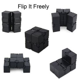 Infinity Cube Fidget Toy Hand Killing Time Fidget Spinner Prime Infinite Cube For ADD, ADHD, Anxiety, and Autism Adult and Children (Black) image 2
