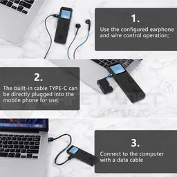 safety net, spy camera SAFETYNET Digital Voice Activated Recorder Noise Reduction Dictaphone MP3 Player 10h Continuous Recording Line-in Function for Meeting Lecture Interview Class MP3 Recorder image 5