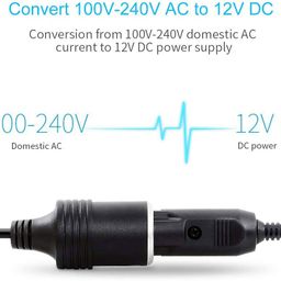 Soletal Universal AC 100-240V to DC 12V 6A 120W Car Inverter with Cigarette Lighter Adapter for Auto Use image 3