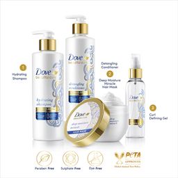 Dove Beautiful Curls Sulphate Free Shampoo 380 ml, For Curly Hair image 5