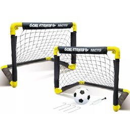 play well Playwell Innov8 Folding Double Mini Soccer Goalpost, Portable Training Net | Quick Setup | Durable image 1
