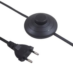 kaka light 1.5 Meter (60 Inch) Long Wire with Round Foot Switch On/Off Button for Table Lamps Floor Lamps & DIY Projects image 1