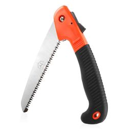 WISDOMLIFE Folding Pruning Saw,Hand-Powered Premium Folding Hand Saw With Secure Lock Comfort Soft Grip For Garden Or Tree Pruning, Camping, Wood Working image 1