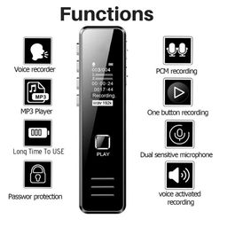 DDLC Digital Voice Recorder Audio Mini Dictaphone + MP3 Player USB Flash Drive TF Card (SD Card not Included) (LCD Display) image 4