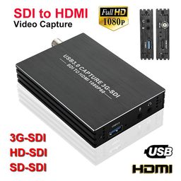 SDI Capture Card USB 3.0, Tobo SDI to USB 3.0 with HDMI Loopout, 1080P 60Fps SDI HDMI Video Audio Capture for Game Streaming Video Recording for Windows, Linux, OS X (USB-3.0-SDI) TD-817HVC image 3