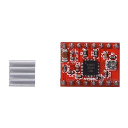 REES52 5Pcs A4988 Stepper Motor Driver Controller Ramps 1.4 Compatible Stepstick Motor Driver Module with Heat Sink for 3D Printer Green (A4988 red) image 2